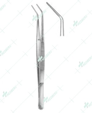 Dental Tweezers, London-College serrated, 15 cm
