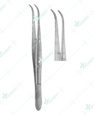 Dental Tweezers, Meriam Serrated, 16 cm