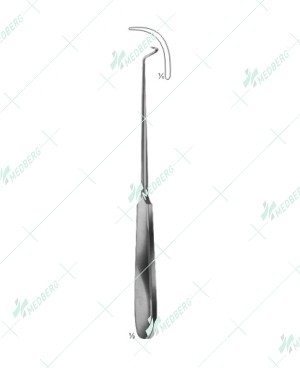 Deschamps Suture Instrument, For Left hand steep turn blunt, 225 mm