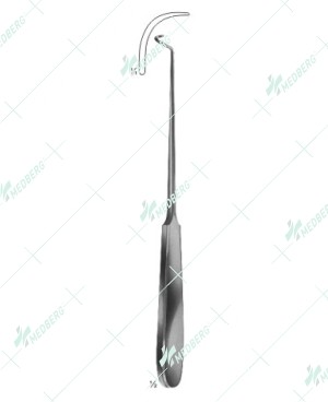 Deschamps Suture Instrument, For right hand steep turn blunt, 225 mm