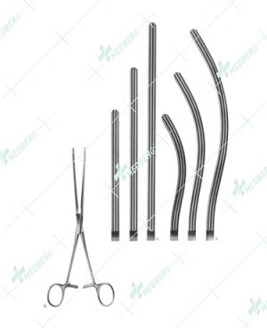 Doyen Abdominal Intestinal Instrument, with very elastic blades, 220 mm