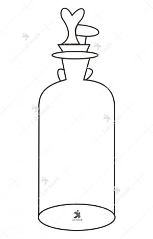 Dropping Bottle, T.K. Pattarn with grooved stopper.