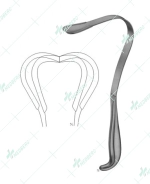 Harrington Retractors, Flexible, 123 x 45 mm