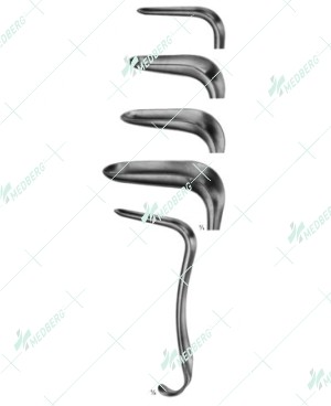 Kristeller Vaginal Specula, Lower blades, 70 x 15 mm, 175 mm