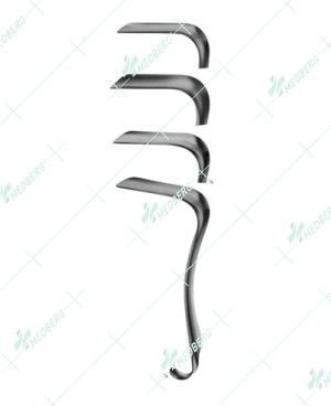 Kristeller Vaginal Specula, Slightly concave, 80 x 28 mm