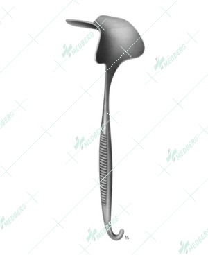 Martin Vaginal Specula, with hook shaped handle, 270 mm