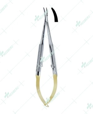 Micro Castro Needle Holder - Curved Tips