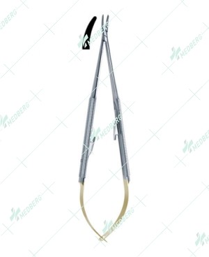 Micro Jacobson Needle Holder - Curved Tips