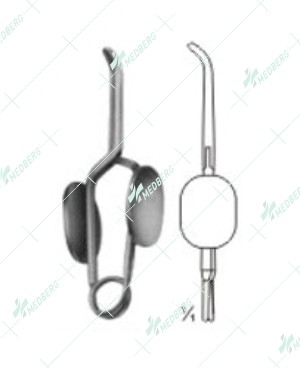 Muller Vessel Clips and Clamps, Curved tip, 50g.