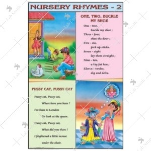 One Two Buckle My Shoe, Pussy Cat Rhymes Chart