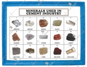 Minerals Used in Cement Industry (Set of 15)