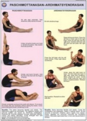 Paschimottanasan & Ardh Matsyendrasan Chart