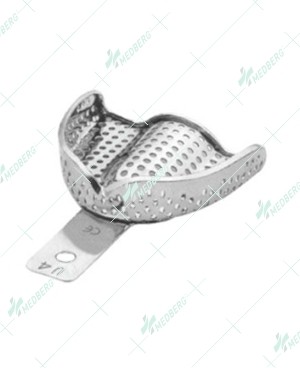 Perma-Lock Perforated Regular Stainless Steel Impression Tray