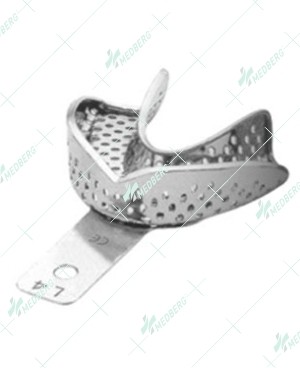 Perma-Lock Perforated Regular Stainless Steel Impression Tray
