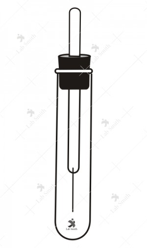 Platinum Wire, 35 x 0.2 mm. Fused in glass rod and fitted in test tube.