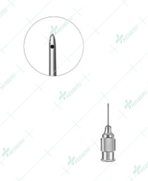 Shahinian Lacrimal Cannula, Bullet-shaped Tip 0.3mm side opening 23 gauge, 11mm long