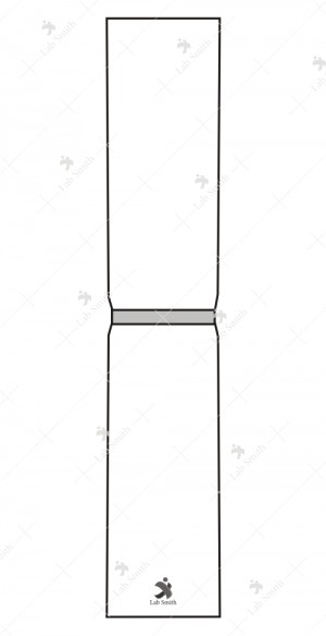Borosilicate Glass Sintered Glass Filter Tube with Sintered Disc sealed in centre Porosity G-1 or G-2 or G-3 or G-4 manufacturer in India