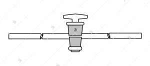 Stopcock, Straight Bore, with hollow plug, High Vacuum