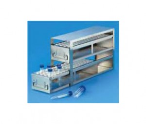upright freezer drawer rack for centrifuge tubes