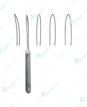 Williger Bone Elevators, Blunt, 16 cm