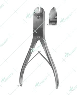 Wire Cutting Pliers, Lateral Cutting Action, 235 mm