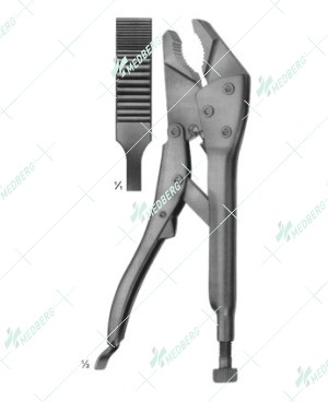 Wire Holding Forceps, Flat-nosed Pliers, Vise grip, 200 mm