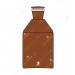 Reagent Bottles, Narrow Mouth, with interchangeable flat head solid Glass Stopper (Amber)