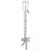 Burette, Over Flow Cup, Automatic Zero, Double Oblique Bore Glasskey Stopcock, 3-way. Accuracy as per class ‘B’
