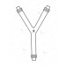 Connection Tubes, Y shape.