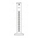 Cylinder, Rain measure Metric Scale Graduation.