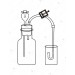 Demonstration Respiroscope, with bottle.