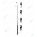 Desjardins Probes and Catch, with flexible shaft, 6 mm