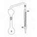 Distillation Apparatus, Ammonia, Consists of 500 ml. Kjeldahl Flask, splash head and Graham condenser.