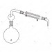 Distillation Assembly, consists of R.B flask, splash head, double surface condenser and receiver adapter.