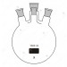 Flask Round Bottom, Four Neck, Center Neck and Three Angled side Neck with Interchangeable Joints.