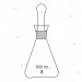 Flasks Iodine, with funnel shaped cup & stopper.