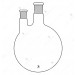 Flasks Round Bottom, Two Neck (Side neck at parallel)