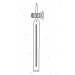Gas Measuring Burette, Graduated, with zero at closed end, with stopcock.