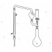 Kjedahl Distillation Assembly, consists of Kjedahl Flask 500 ml.,