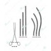 Kocher Abdominal Intestinal Instrument, 220 mm