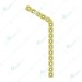 Locking Round Hole Mandible Reconstruction Plate, Straight