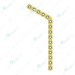 Locking Round Holes Mandible Reconstruction Plate, Angled