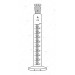 Measuring Cylinders, with interchangeable stopper, Hexagonal Base. Accuracy as per Class ‘A’ with works certificate.