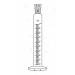 Measuring Cylinders, with interchangeable stopper, Hexagonal Base. Accuracy as per Class ‘B’.