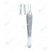 Micro Adson Serrated Tissue Forceps, Serrated Jaws, 0.5mm Tip