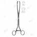 Museux Uterine Tenaculum Forceps, Curved side ways, 240 mm