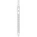 Pipette, Measuring, Graduated, Mohr type, Accuracy as per Class 'A' with works certificate. Colour coded. 