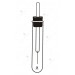 Platinum Wire, 35 x 0.2 mm. Fused in glass rod and fitted in test tube.