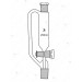 Pressure Equalising Funnels, Cylindrical, with Socket, Glass Key Stopcock and stem with Cone.