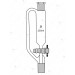 Pressure Equalising Funnels, Cylindrical, with Socket, PTFE Key Stopcock and stem with Cone.